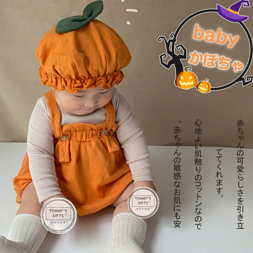 Christmas Costume Baby Pumpkin Romper Coverall Pumpkin Costume Boy Girl Costume 66 73 80 Fancy Dress Romper Newborn with Hat Commemorative Photo