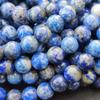 Бусины из матового синего лазурита, круглые свободные бусины из драгоценного камня класса А, бусины из натурального лазурита, размер 6 мм, 8 мм, 10 мм.