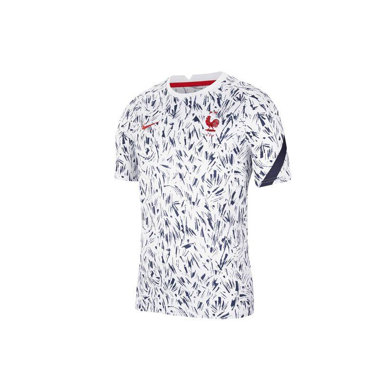 Nike Футбольная майка FFF с коротким рукавом белая/черненая синяя/красная мужская уличная одежда CD2578-100