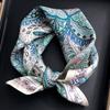 100% Шарф из тутового шелка Женский Квадратный Шейный Повязка для волос Шали Фуляр Шарфы Пашмина Шейный платок Женский Хиджаб Косынка Эшарф