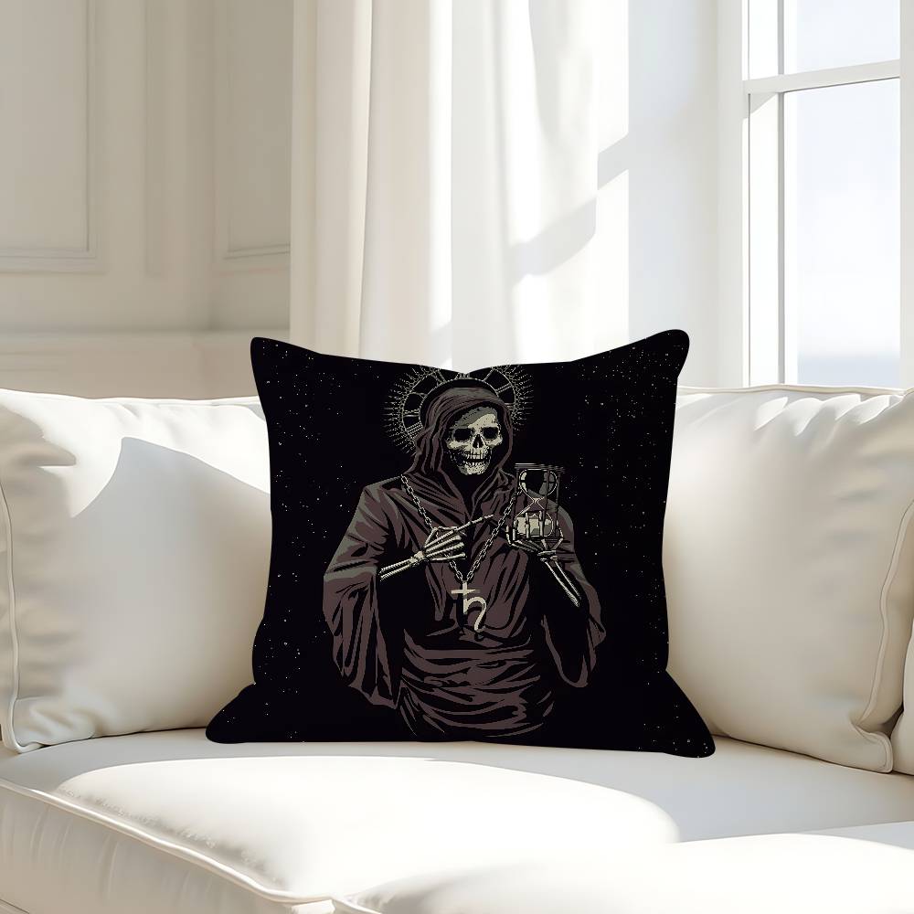 Бог с нами Череп 45*45см Наволочка Чехол для подушки Декор Наволочка Домашняя наволочка Для диванной подушки