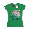 Tom And Jerry Womens/Ladies Christmas Greetings Cotton T-Shirt