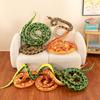 Simulation Snake Spotted Big Python Plush Toy Fake Snake Doll Prank Funny Doll Green Snake