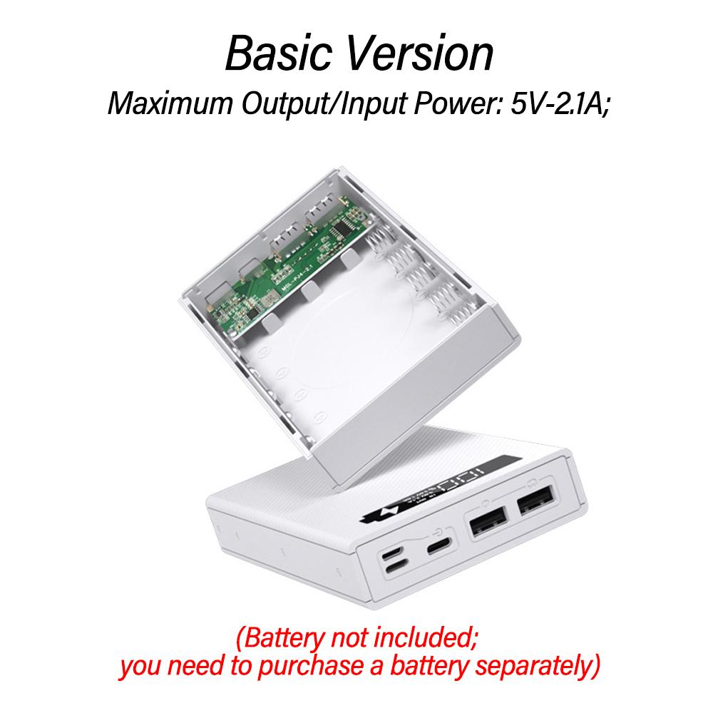 5 ячеек 18650 DIY Корпус Power Bank Комплект Съемный Без Пайки Батарейный Блок Мобильный Корпус Питания Беспроводная Зарядка Без Батареи