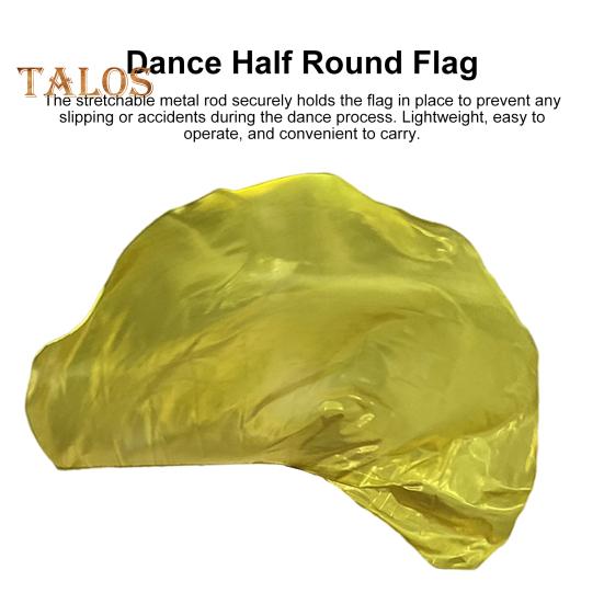 Танцевальный флаг с расширяемой палкой в ​​форме полукруга, яркий цвет, блестящая поверхность, костюмы для выступлений, реквизит, аксессуары, флаг похвалы