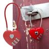 063U Кодовый замок Водонепроницаемый сбрасываемый рюкзак из цинкового сплава в форме сердца с паролем и навесным замком