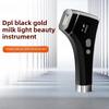 Черный золотой прибор для омоложения кожи, прибор для удаления пятен от прыщей и угрей для лица с ультрафотонным светом