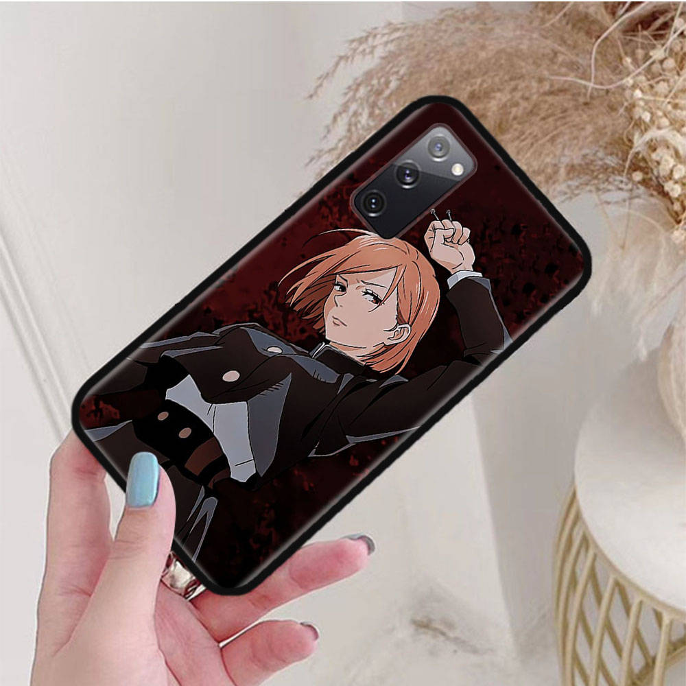 Черный чехол для OPPO Reno 8 6 5 4 Pro Plus Find X3 A17 A3 A31 A38 A40 A53 A54 A55 A74 A76 A78 A77 A80 A94 A95 A96 Lite W-70 Jujutsu Kaisen