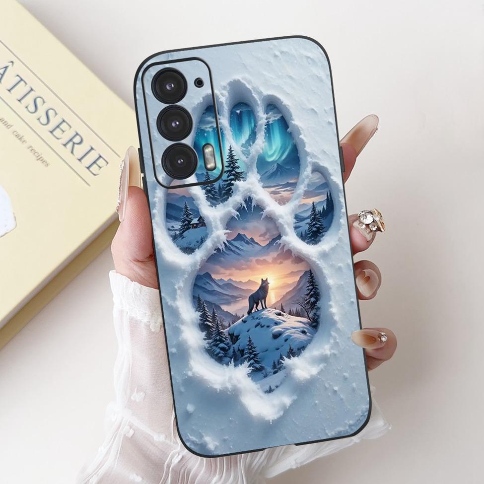 Для телефона Edge 20 20Pro 20Lite Чехол Для Motorola Edge 20 Pro Чехол Силиконовый Роскошный Модный Любовь Милый Кот Девушка Забавный Крутой Расписной