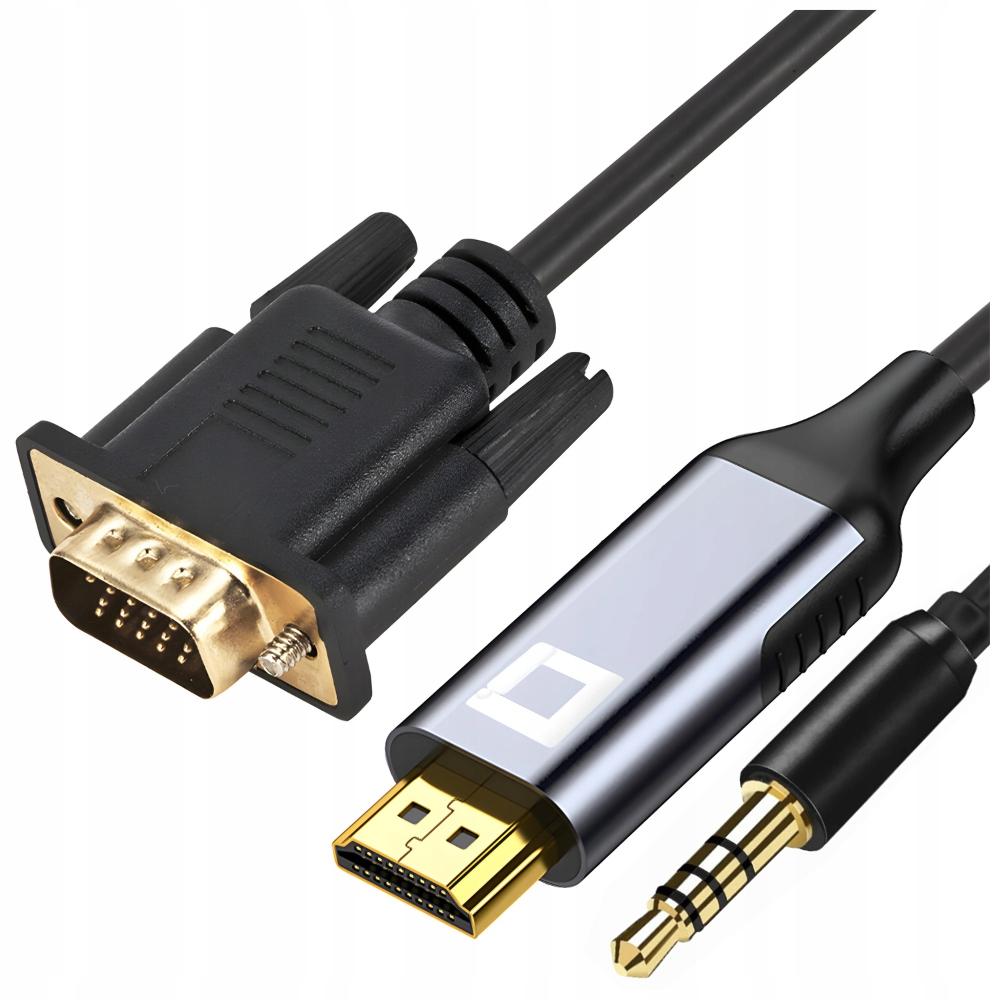 co2 Cable Vga - Hdmi Adapter Converter Audio Adapter Full Hd 60Hz 1M