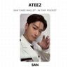 ATEEZ КОШЕЛЕК ДЛЯ КАРТ SAN : В МАЛЕНЬКОМ КАРМАНЕ Официальная фотокарточка