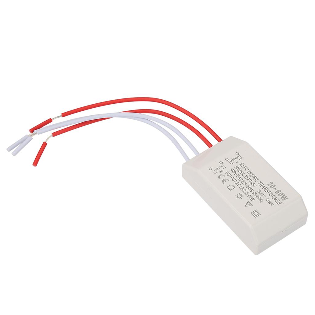 220V to AC 12V Electronic Voltage Converter 20‑60W Smart Power Supply Driver Power Electronic
