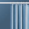 Mildew-proof Plain Waffle Shower Curtain Solid Color Bathroom Partition Curtain  Hotel