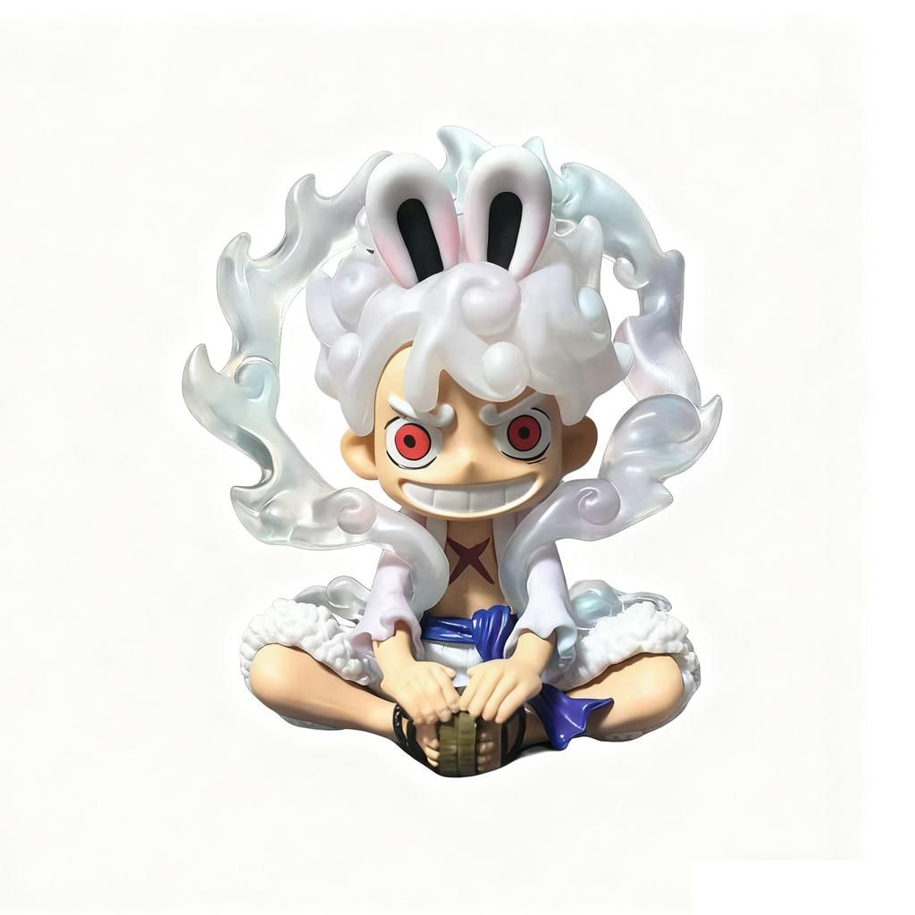 Аниме Фигурка One Piece 5-й Гир Ника Кролик Луффи Фигурка Действия 9см ПВХ Статуэтка Кукла Коллекционная Милая Модель Игрушки Подарки