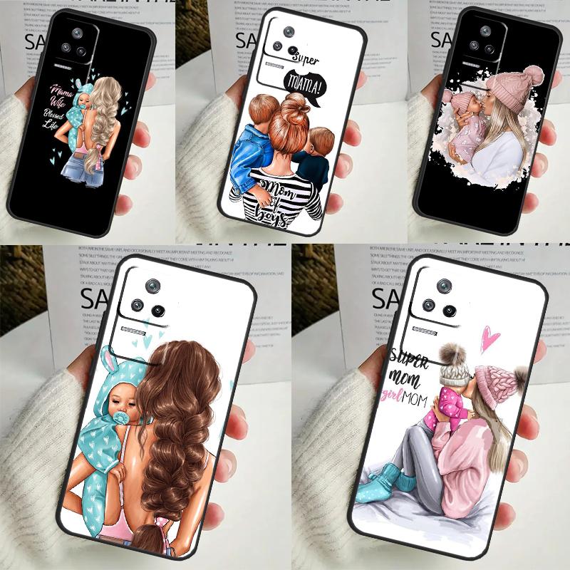 Fashion Super Mom Case For Xiaomi 13 14 Ultra 11T 12T 13T Pro 12 Lite POCO X6 M6 Pro X3 X4 X5 M5s F3 F5 Cover