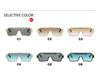 Men's Retro Steampunk Polygon Sunglasses - One-Piece, Irregular, High-End Street Style