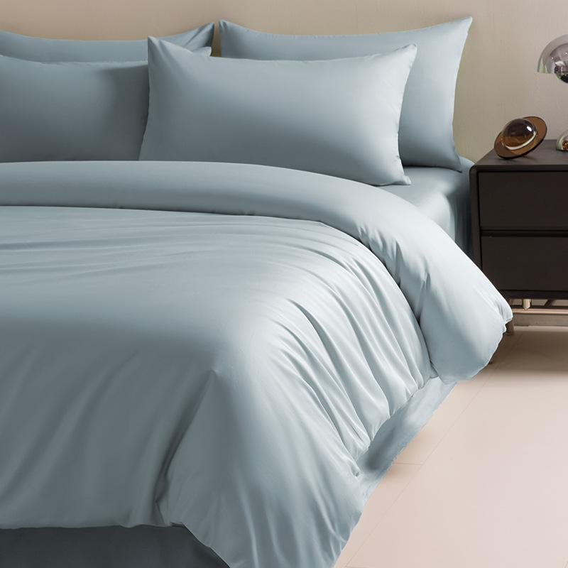 Four-Piece Premium Xinjiang Long-Staple Cotton Bed Set: 100% Pure Cotton Duvet Cover, Sheet, and Fitted Sheet - Nantong Home Textiles