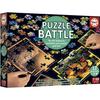 Puzzle - EDUCA - Battle Jr Natura - 12 puzzles - 42 pièces - Thème nature - Pour enfants à partir de 7 ans