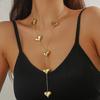 Peach Heart Flow Su Exquisite Sweater Chain Accessories Light Luxury High Sense Collarbone Chain