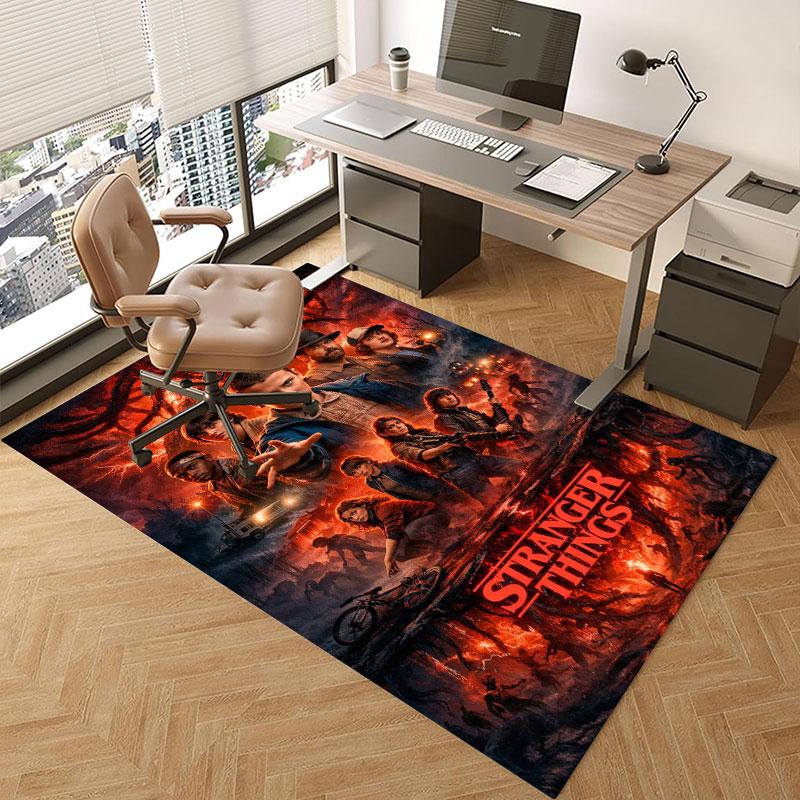 Stranger Things Retro Horror Poster Carpet Home Decor Floor Mats Dormitory Decoration Art Christmas Gifts