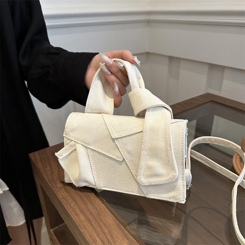 Роскошные дизайнерские женские джинсовые сумки кроссбоди, новая маленькая квадратная сумочка с ручкой-узлом, сумка-тоут, сумка-мессенджер ARI