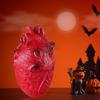Жуткое имитированное сердце для Хэллоуина и как элемент хоррор-реквизита Реалистичное украшение тела Пугающий элемент телесного декора