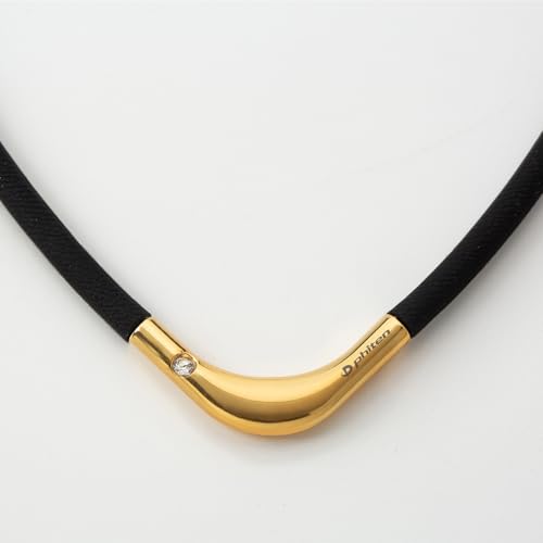 Phiten RAKUWA Magnetic Titanium Necklace Men Women suitable shoulder stiffness neck improvement relief blood circulation improvement. Made silicone