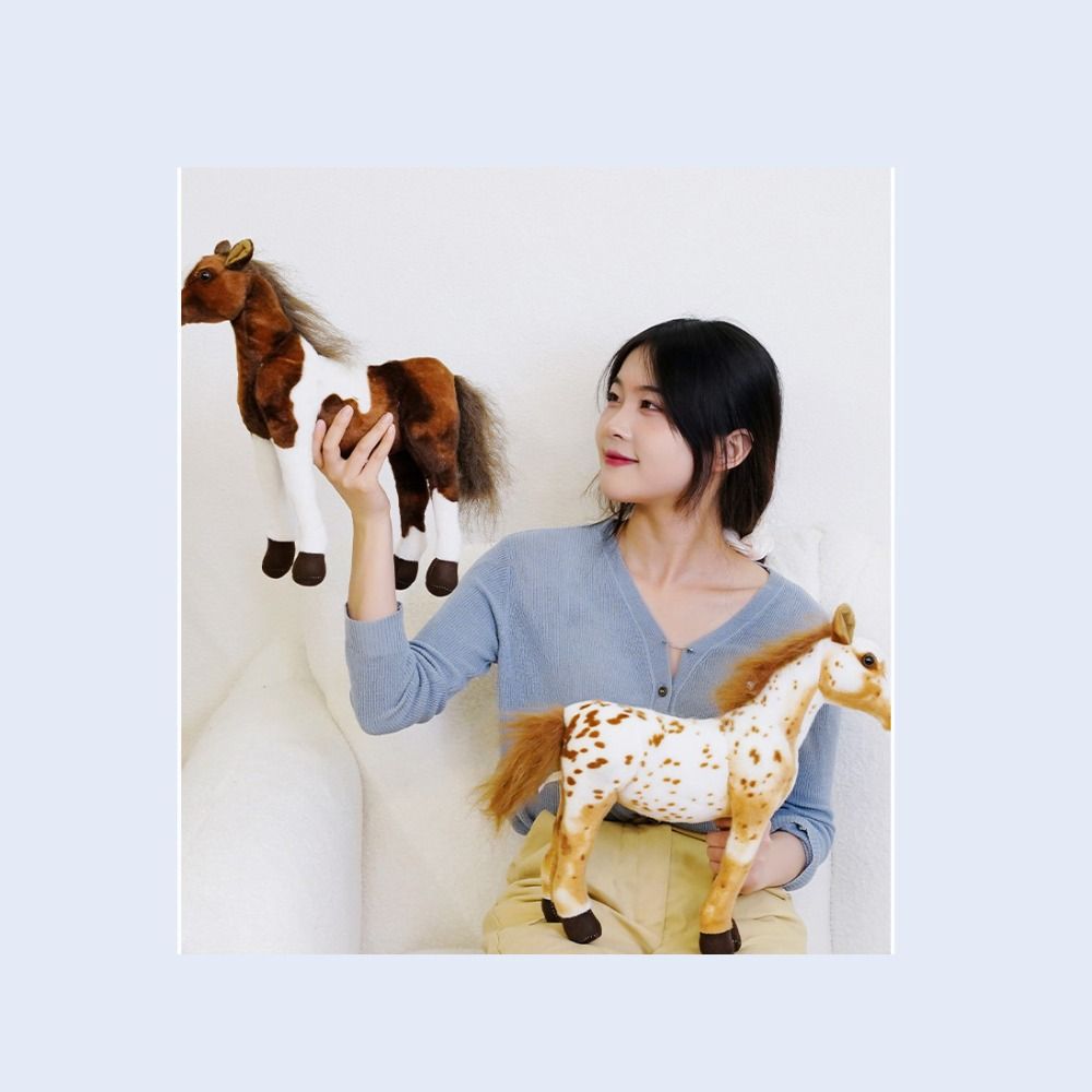 Simulation Horse Simulation Horse Plush Toys Simulation Horse Plush Doll Birthday Gift