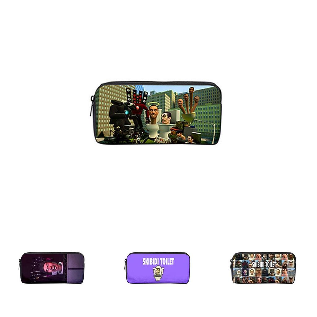 Skibidi Toilet 3d Cross-border Game New Product Nylon Pen Bag For Students