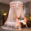 2027 New Dome Ceiling Mosquito Net Fresh Encryption Net Yarn Princess Wind Free Installation Floor Ceiling Mosquito Net high quality