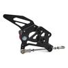 Регулируемые подножки SUKIRACING для Yamaha YZF R25 (2014-2022 гг.) MT-03/MT-25 (2015-2022) - Обработано на станке с ЧПУ (черный)