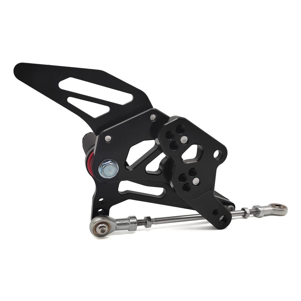 Регулируемые подножки SUKIRACING для Yamaha YZF R25 (2014-2022 гг.) MT-03/MT-25 (2015-2022) - Обработано на станке с ЧПУ (черный)