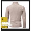 New Spring Zipper Pullover Sweaters For Men Autumn High Elastic Warm Sweater Winter Stand Collar Solid Color Knitted Sweatwear