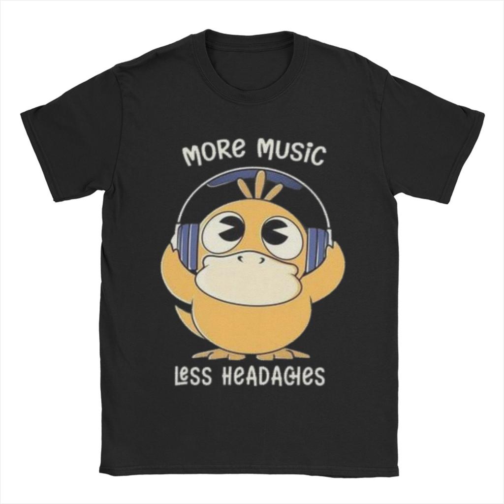 Psyduck Unisexga TShirt Unisex Women Cotton Clothing Novelty Round Neck Short Sleeve Summer Y2k Top Tee Vintage Hippop
