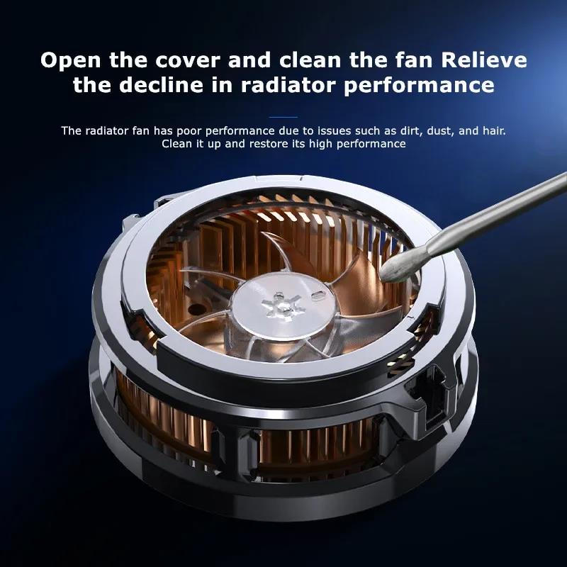 MEMO NEW Magnetic/ Back-clip 2 IN 1 Mobile Phone Semiconductor Cooling Fan Radiator CX07 for IPhone IOS Android PUBG Game Cooler 6