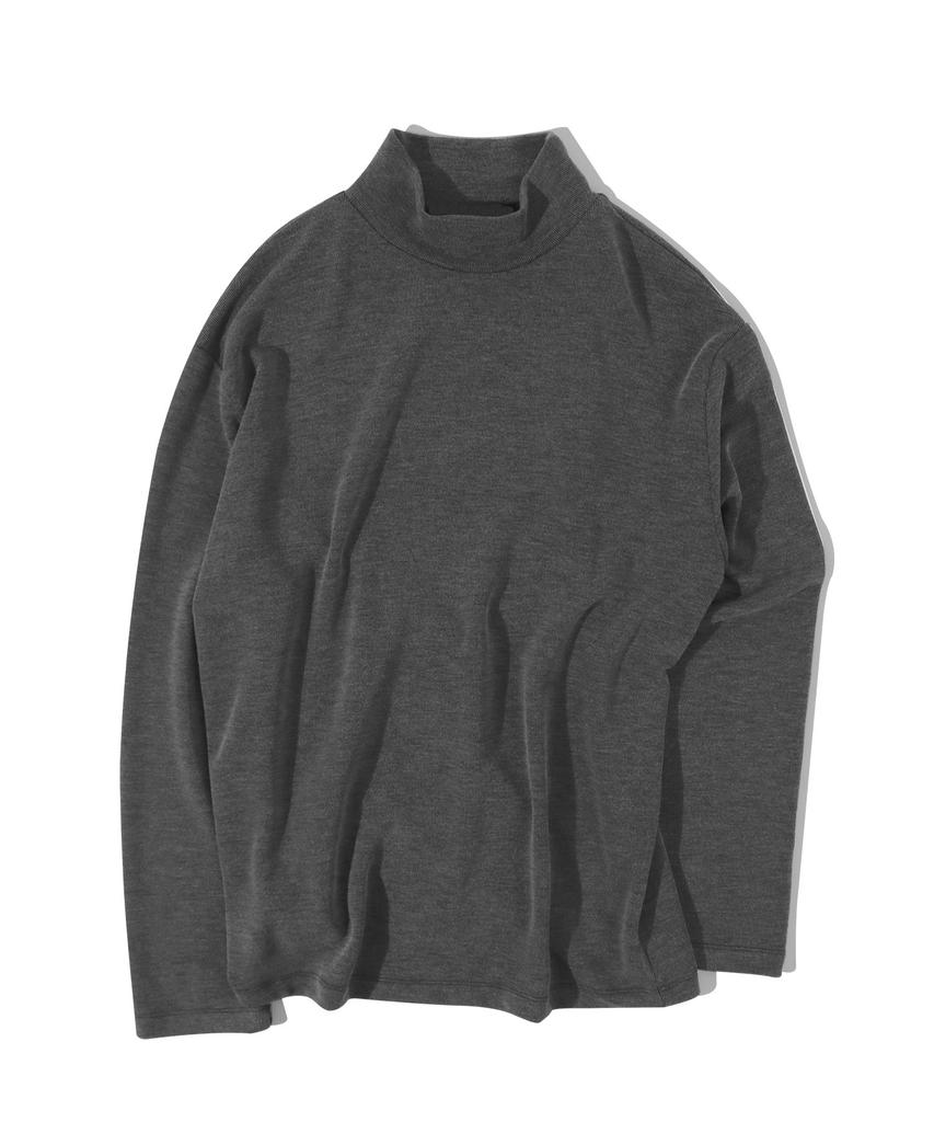 FILLUMINATE [Black B-Steady Half Turtleneck-Charcoal