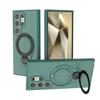 For Samsung Galaxy S24 Magnetic Phone Case,Soft TPU Kickstand MagSafe Phone Cover for Samsung Galaxy S24