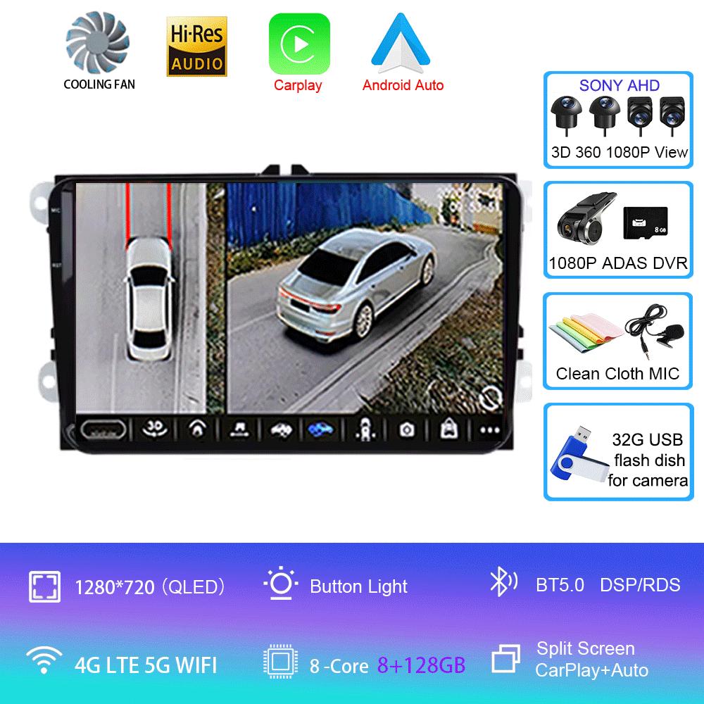 Android 14 Автомобильный радиоприемник с GPS-навигацией для VW Passat B6 amarok volkswagen Skoda Octavia 2 превосходный JettaT5 гольф 5 мультимедиа