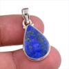 Натуральный лазурит, драгоценный камень ручной работы, твердое серебро 925 пробы, подарочный кулон 1,50 дюйма, A6r46