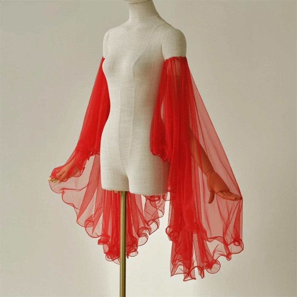 1 пара длинных тюлевых викторианских длинных перчаток, элегантные накидки на руки, аксессуары для косплей-одежды