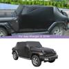 Waterproof All Weather Windshield Sunshade Leather Car Cover Fit for Jeep Wrangler JL 4-Door Version 2018-2023 Extrerior Accessories