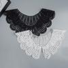 1шт кружевной искусственный воротник ткань полые вышитые женские платья аксессуары белый черный цвет