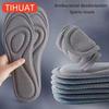 4D Memory Foam Orthopedic Shoe Insoles Nano Antibacterial Deodorant Sweat Absorbing Pads Sports Shoes Running Cushions
