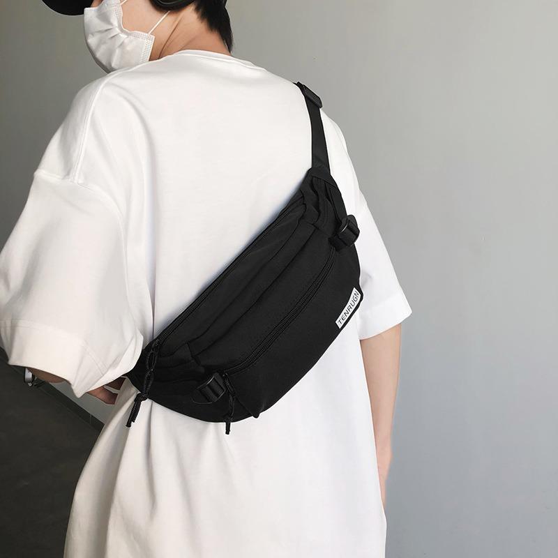 Новая сумка-мессенджер нагрудная сумка для мужчин и женщин универсальная простая нейлоновая ткань модная нагрудная сумка C-