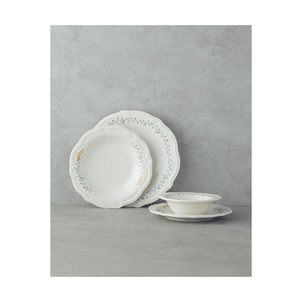 Freezya Porcelain Dinner Set 24 Pieces For 6 Persons Yellow-green