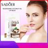 Sadoer Кокосовый бальзам для губ 2,7 г - Стойкое питание и увлажнение для мужчин и женщин - Ежедневный уход
