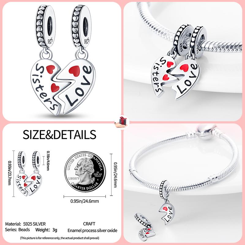 100% Copper Love Strawberry Cherry Red Series Charm Beads For Brand Original Bracelet Diy Fine Jewelry Gift