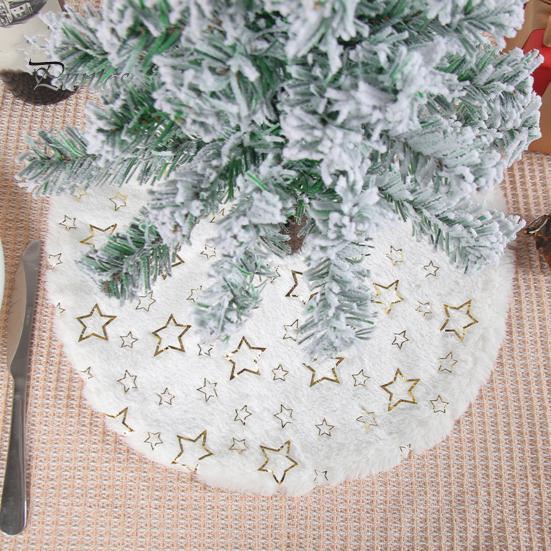 Мини-юбка в виде рождественской елки со снежинкой/звездным узором, круглая моющаяся юбка в виде рождественской елки, украшение для дома