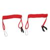 2PCS Marine Outboard Emergency Kill Switch Safety Lanyard 150cm 59in Replacement for Yamaha Engine