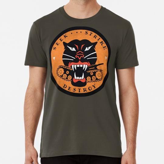 Seek Strike Destroy Tank Destroyer Emblem S to 5XL Made in the USA T-Shirt Unisex T-Shirt